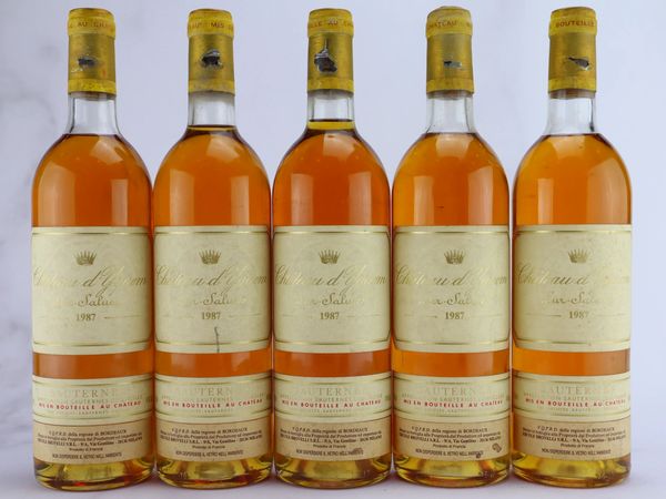 Château d’Yquem 1987  - Asta ALCHIMIA - Vini Pregiati e da Collezione - Associazione Nazionale - Case d'Asta italiane