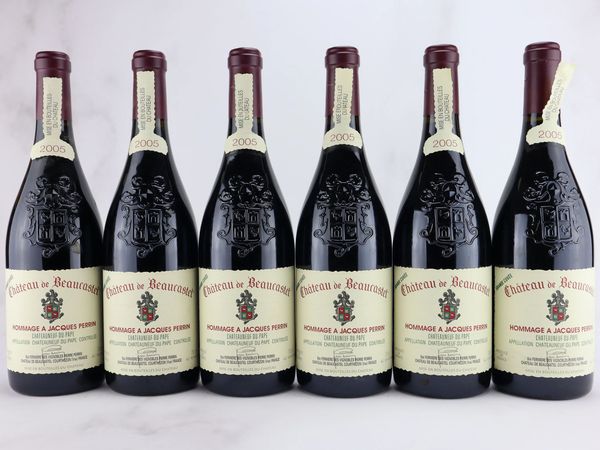 Châteuneuf-du-Pape Hommage a Jacques Perrin Château Beaucastel 2005  - Asta ALCHIMIA - Vini Pregiati e da Collezione - Associazione Nazionale - Case d'Asta italiane