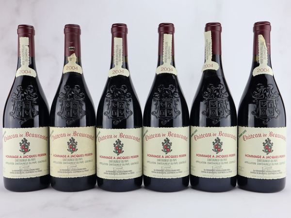 Châteuneuf-du-Pape Hommage a Jacques Perrin Château Beaucastel 2004  - Asta ALCHIMIA - Vini Pregiati e da Collezione - Associazione Nazionale - Case d'Asta italiane