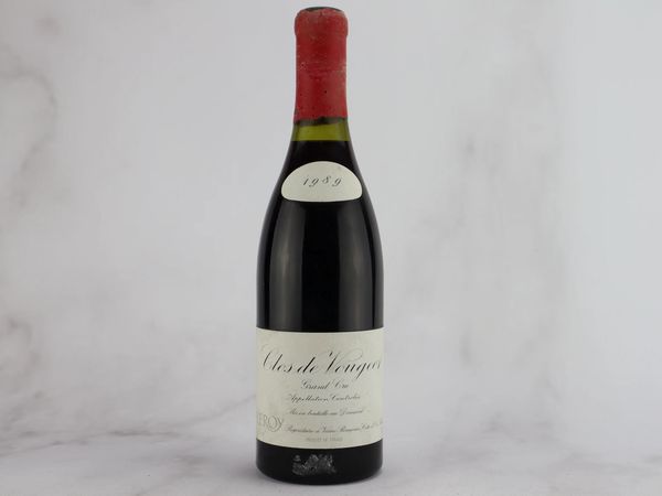 Clos de Vougeot Domaine Leroy 1989  - Asta ALCHIMIA - Vini Pregiati e da Collezione - Associazione Nazionale - Case d'Asta italiane