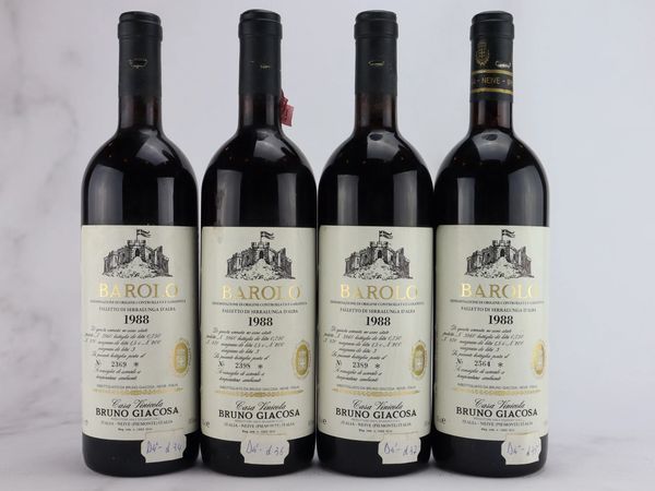 Barolo Falletto Etichetta Bianca Bruno Giacosa 1988  - Asta ALCHIMIA - Vini Pregiati e da Collezione - Associazione Nazionale - Case d'Asta italiane