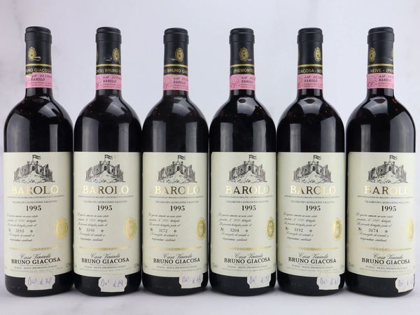 Barolo Villero di Castiglione Falletto Etichetta Bianca Bruno Giacosa 1995  - Asta ALCHIMIA - Vini Pregiati e da Collezione - Associazione Nazionale - Case d'Asta italiane