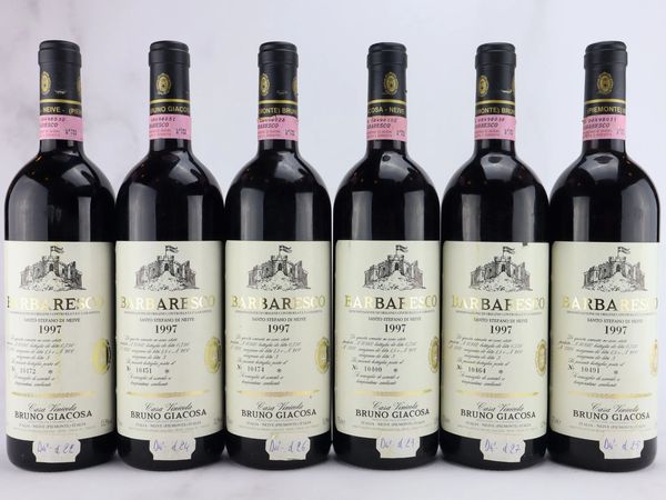 Barbaresco Santo Stefano Etichetta Bianca Bruno Giacosa 1997  - Asta ALCHIMIA - Vini Pregiati e da Collezione - Associazione Nazionale - Case d'Asta italiane