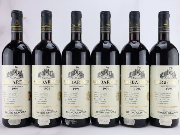 Barbaresco Santo Stefano Etichetta Bianca Bruno Giacosa 1996  - Asta ALCHIMIA - Vini Pregiati e da Collezione - Associazione Nazionale - Case d'Asta italiane