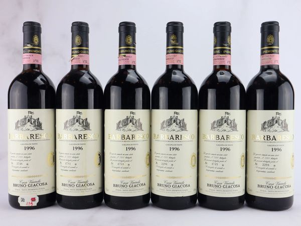 Barbaresco Gallina  Etichetta Bianca Bruno Giacosa 1996  - Asta ALCHIMIA - Vini Pregiati e da Collezione - Associazione Nazionale - Case d'Asta italiane