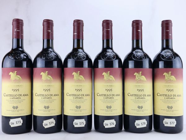 L’Apparita Castello di Ama 1995  - Asta ALCHIMIA - Vini Pregiati e da Collezione - Associazione Nazionale - Case d'Asta italiane