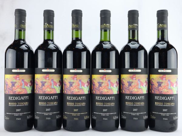 Redigaffi Tua Rita 2007  - Asta ALCHIMIA - Vini Pregiati e da Collezione - Associazione Nazionale - Case d'Asta italiane