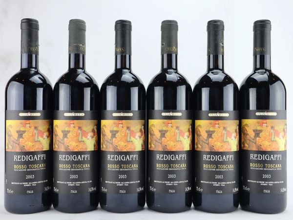 Redigaffi Tua Rita 2003  - Asta ALCHIMIA - Vini Pregiati e da Collezione - Associazione Nazionale - Case d'Asta italiane