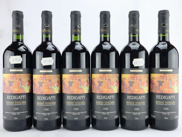 Redigaffi Tua Rita 1998  - Asta ALCHIMIA - Vini Pregiati e da Collezione - Associazione Nazionale - Case d'Asta italiane