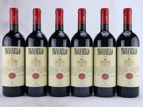 Tignanello Antinori 2000  - Asta ALCHIMIA - Vini Pregiati e da Collezione - Associazione Nazionale - Case d'Asta italiane