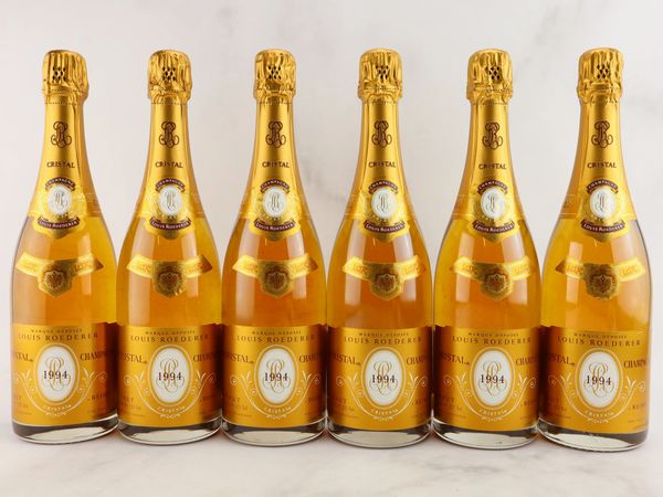 Cristal Louis Roederer 1994  - Asta ALCHIMIA - Vini Pregiati e da Collezione - Associazione Nazionale - Case d'Asta italiane