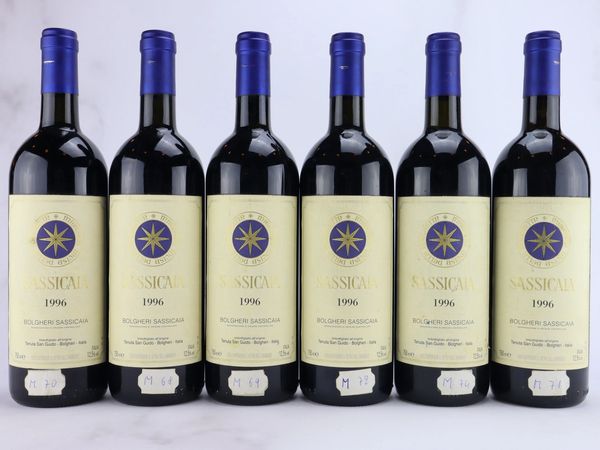 Sassicaia Tenuta San Guido 1996  - Asta ALCHIMIA - Vini Pregiati e da Collezione - Associazione Nazionale - Case d'Asta italiane