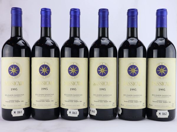 Sassicaia Tenuta San Guido 1995  - Asta ALCHIMIA - Vini Pregiati e da Collezione - Associazione Nazionale - Case d'Asta italiane