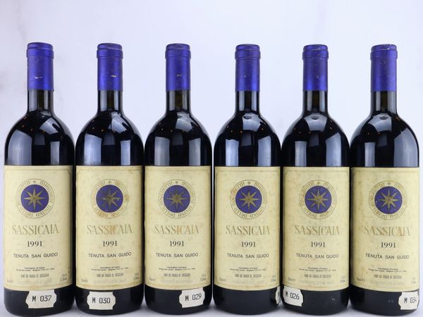 Sassicaia Tenuta San Guido 1991  - Asta ALCHIMIA - Vini Pregiati e da Collezione - Associazione Nazionale - Case d'Asta italiane