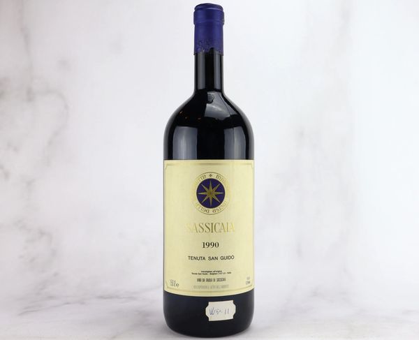 Sassicaia Tenuta San Guido 1990  - Asta ALCHIMIA - Vini Pregiati e da Collezione - Associazione Nazionale - Case d'Asta italiane