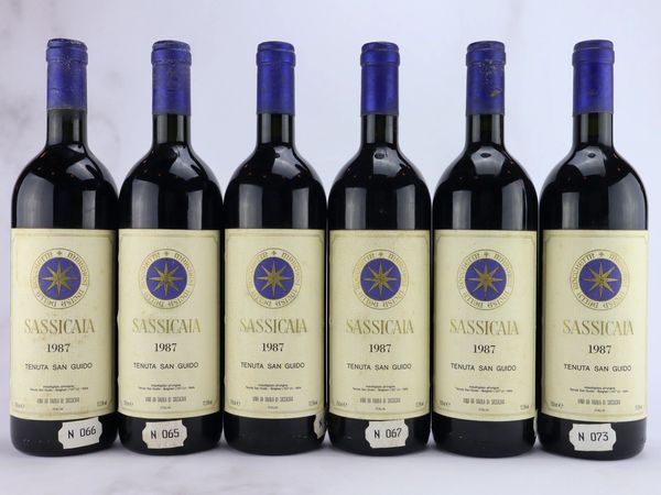 Sassicaia Tenuta San Guido 1987  - Asta ALCHIMIA - Vini Pregiati e da Collezione - Associazione Nazionale - Case d'Asta italiane