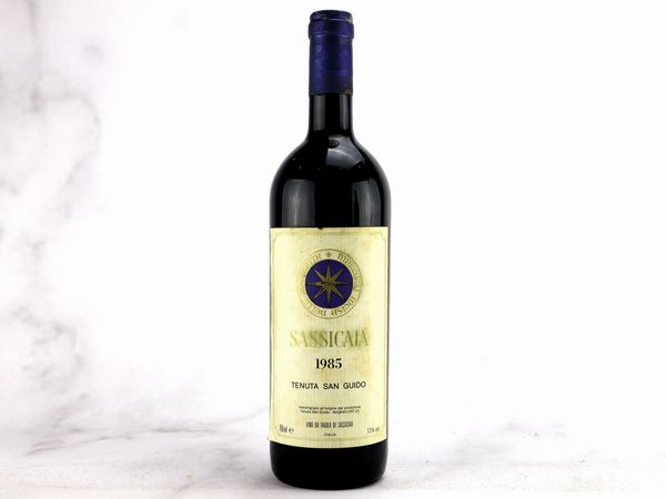 Sassicaia Tenuta San Guido 1985  - Asta ALCHIMIA - Vini Pregiati e da Collezione - Associazione Nazionale - Case d'Asta italiane