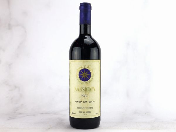 Sassicaia Tenuta San Guido 1985  - Asta ALCHIMIA - Vini Pregiati e da Collezione - Associazione Nazionale - Case d'Asta italiane