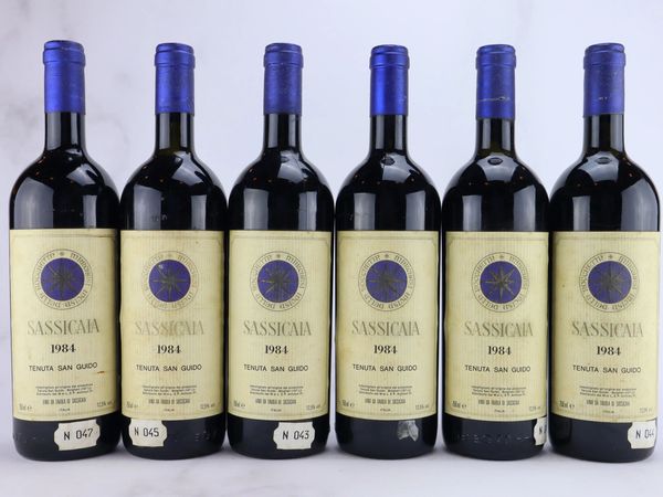 Sassicaia Tenuta San Guido 1984  - Asta ALCHIMIA - Vini Pregiati e da Collezione - Associazione Nazionale - Case d'Asta italiane