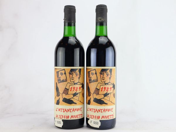 L'Ottantanove di Sergio Manetti Montevertine 1989  - Asta ALCHIMIA - Vini Pregiati e da Collezione - Associazione Nazionale - Case d'Asta italiane