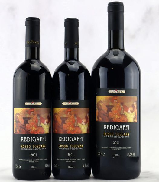 Redigaffi Tua Rita 2001  - Asta ALCHIMIA - Vini Pregiati e da Collezione - Associazione Nazionale - Case d'Asta italiane