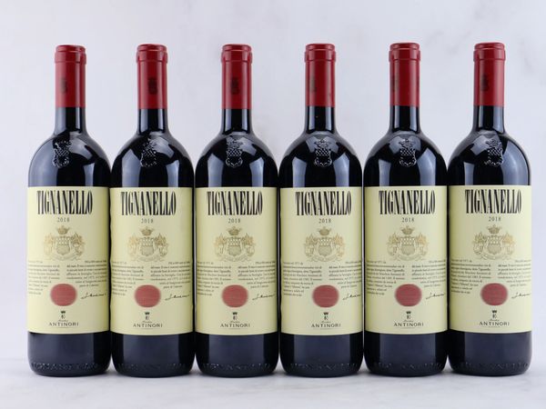 Tignanello Antinori 2018  - Asta ALCHIMIA - Vini Pregiati e da Collezione - Associazione Nazionale - Case d'Asta italiane