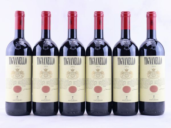 Tignanello Antinori 2016  - Asta ALCHIMIA - Vini Pregiati e da Collezione - Associazione Nazionale - Case d'Asta italiane