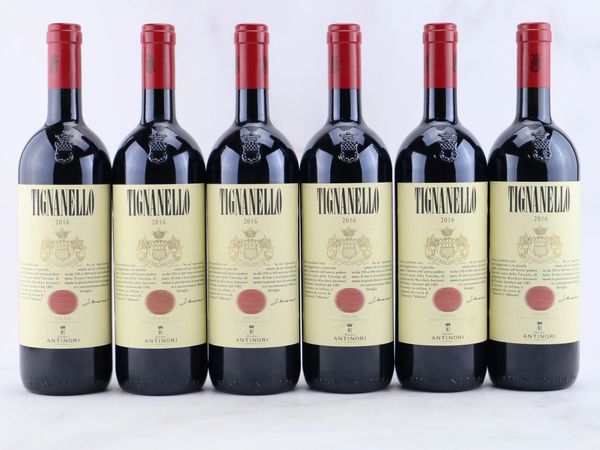 Tignanello Antinori 2016  - Asta ALCHIMIA - Vini Pregiati e da Collezione - Associazione Nazionale - Case d'Asta italiane