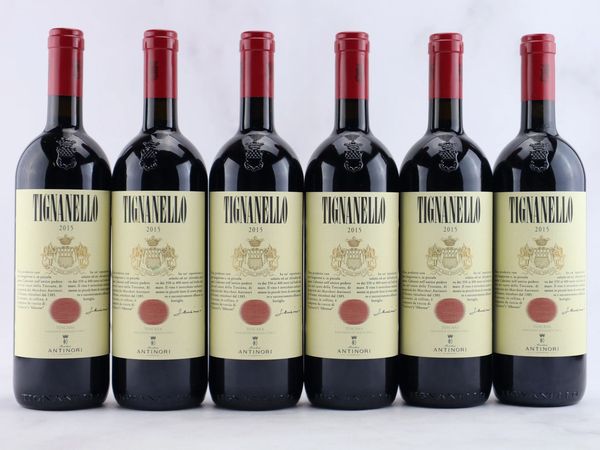 Tignanello Antinori 2015  - Asta ALCHIMIA - Vini Pregiati e da Collezione - Associazione Nazionale - Case d'Asta italiane