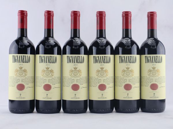 Tignanello Antinori 2015  - Asta ALCHIMIA - Vini Pregiati e da Collezione - Associazione Nazionale - Case d'Asta italiane