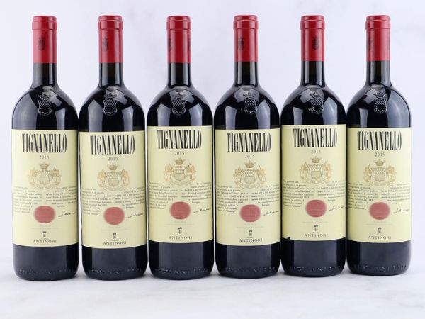 Tignanello Antinori 2015  - Asta ALCHIMIA - Vini Pregiati e da Collezione - Associazione Nazionale - Case d'Asta italiane