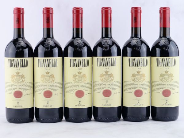 Tignanello Antinori 2015  - Asta ALCHIMIA - Vini Pregiati e da Collezione - Associazione Nazionale - Case d'Asta italiane