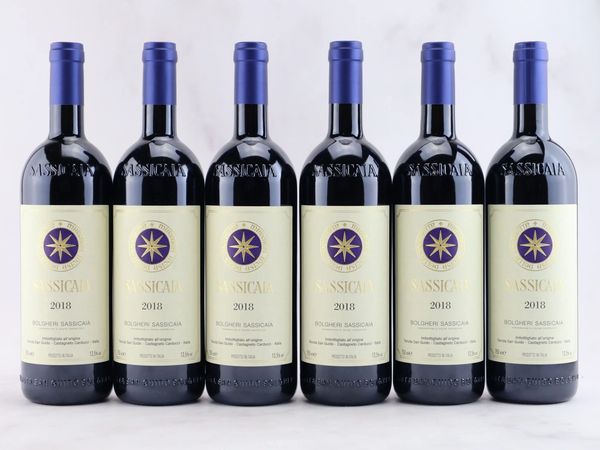 Sassicaia Tenuta San Guido 2018  - Asta ALCHIMIA - Vini Pregiati e da Collezione - Associazione Nazionale - Case d'Asta italiane