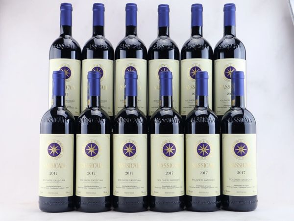 Sassicaia Tenuta San Guido 2017  - Asta ALCHIMIA - Vini Pregiati e da Collezione - Associazione Nazionale - Case d'Asta italiane