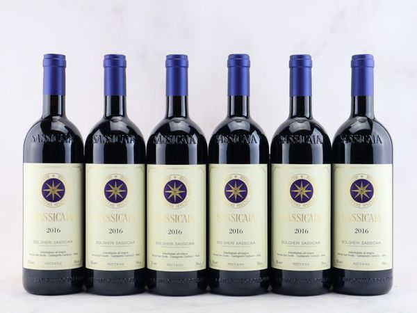 Sassicaia Tenuta San Guido 2016  - Asta ALCHIMIA - Vini Pregiati e da Collezione - Associazione Nazionale - Case d'Asta italiane