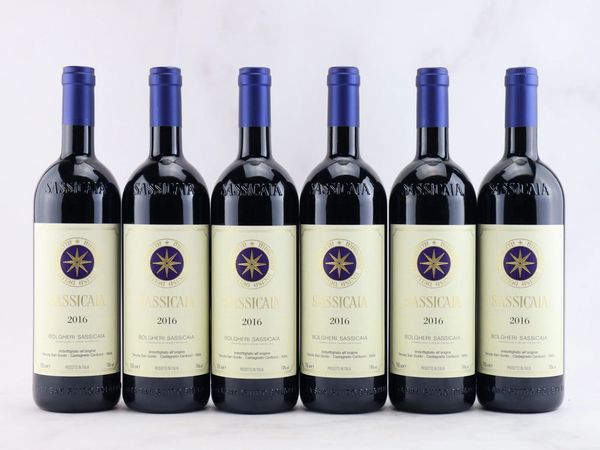 Sassicaia Tenuta San Guido 2016  - Asta ALCHIMIA - Vini Pregiati e da Collezione - Associazione Nazionale - Case d'Asta italiane