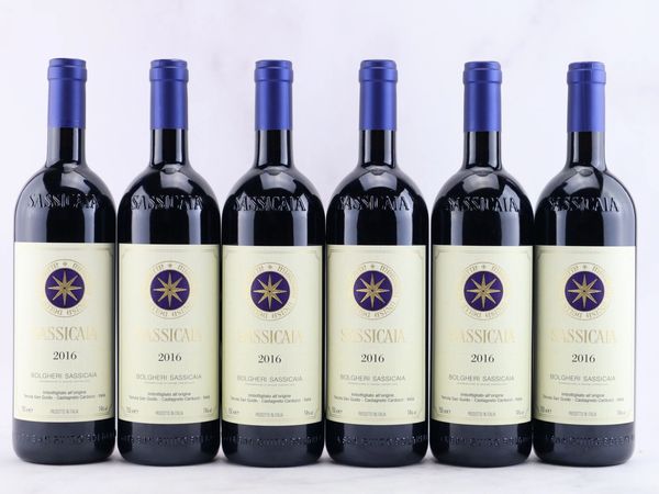 Sassicaia Tenuta San Guido 2016  - Asta ALCHIMIA - Vini Pregiati e da Collezione - Associazione Nazionale - Case d'Asta italiane