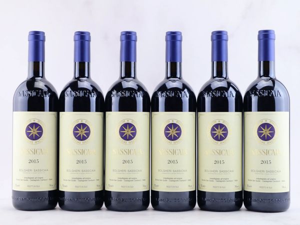 Sassicaia Tenuta San Guido 2015  - Asta ALCHIMIA - Vini Pregiati e da Collezione - Associazione Nazionale - Case d'Asta italiane