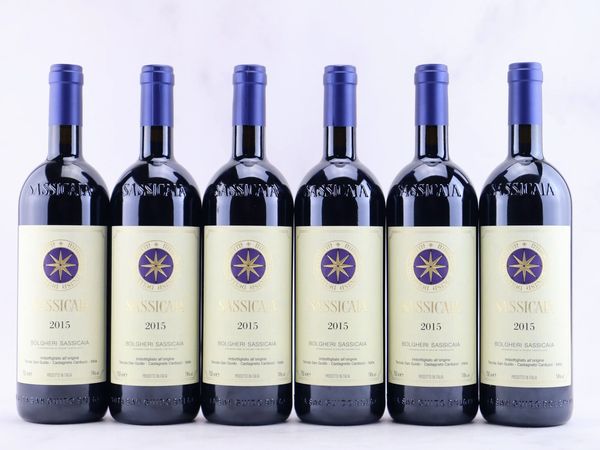 Sassicaia Tenuta San Guido 2015  - Asta ALCHIMIA - Vini Pregiati e da Collezione - Associazione Nazionale - Case d'Asta italiane