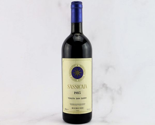 Sassicaia Tenuta San Guido 1985  - Asta ALCHIMIA - Vini Pregiati e da Collezione - Associazione Nazionale - Case d'Asta italiane