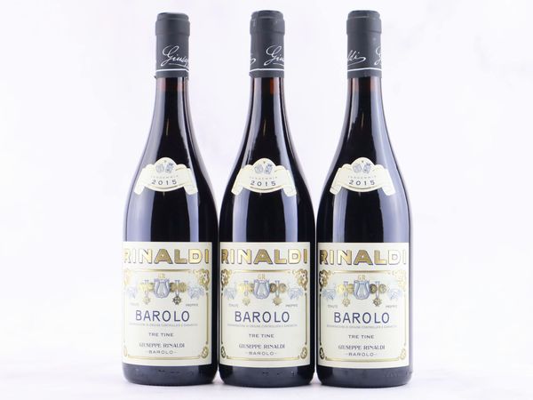 Barolo Tre Tine Giuseppe Rinaldi 2015  - Asta ALCHIMIA - Vini Pregiati e da Collezione - Associazione Nazionale - Case d'Asta italiane