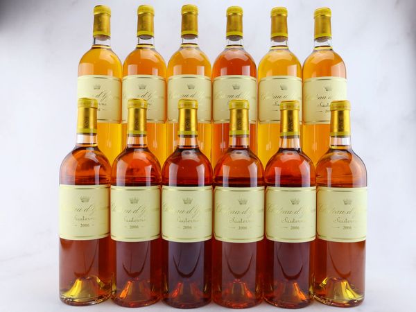 Château d’Yquem 2006  - Asta ALCHIMIA - Vini Pregiati e da Collezione - Associazione Nazionale - Case d'Asta italiane