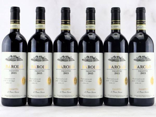 Barolo Falletto Etichetta Bianca Bruno Giacosa 2015  - Asta ALCHIMIA - Vini Pregiati e da Collezione - Associazione Nazionale - Case d'Asta italiane