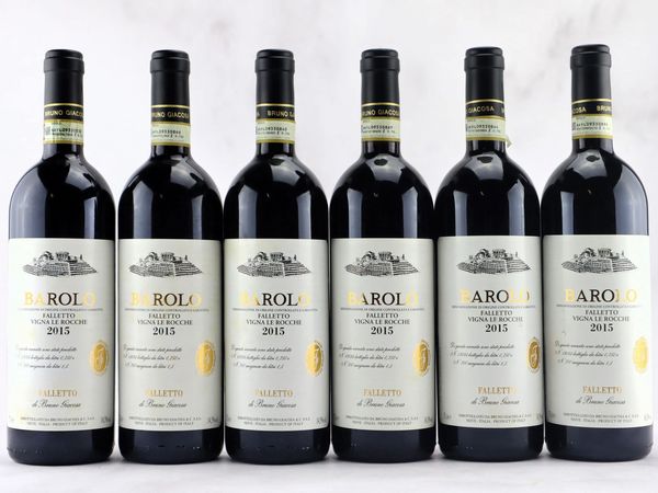 Barolo Falletto Vigna le Rocche Etichetta Bianca Bruno Giacosa 2015  - Asta ALCHIMIA - Vini Pregiati e da Collezione - Associazione Nazionale - Case d'Asta italiane