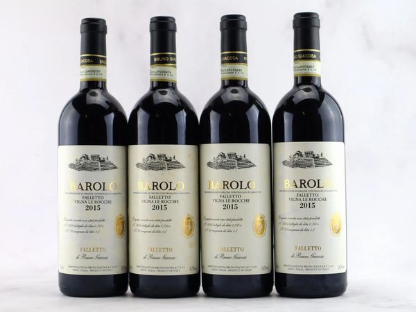 Barolo Falletto Vigna le Rocche Etichetta Bianca Bruno Giacosa 2015  - Asta ALCHIMIA - Vini Pregiati e da Collezione - Associazione Nazionale - Case d'Asta italiane