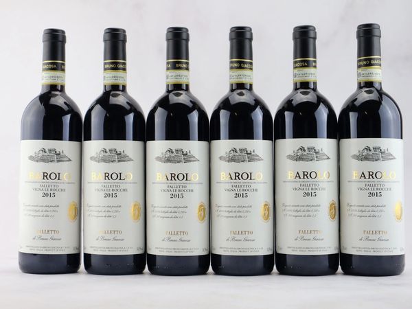 Barolo Falletto Vigna le Rocche Etichetta Bianca Bruno Giacosa 2015  - Asta ALCHIMIA - Vini Pregiati e da Collezione - Associazione Nazionale - Case d'Asta italiane