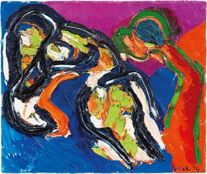 Karel Appel - Two Fantastique Animals