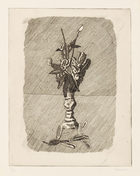 Giorgio Morandi : Rose in boccio in un vaso  - Asta Arte Moderna - Associazione Nazionale - Case d'Asta italiane