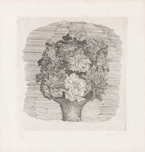 Giorgio Morandi - Zinnie in un vaso