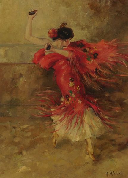 Antonio Ambrogio Alciati : Ballerina  - Asta Dipinti del XIX e XX secolo - Associazione Nazionale - Case d'Asta italiane